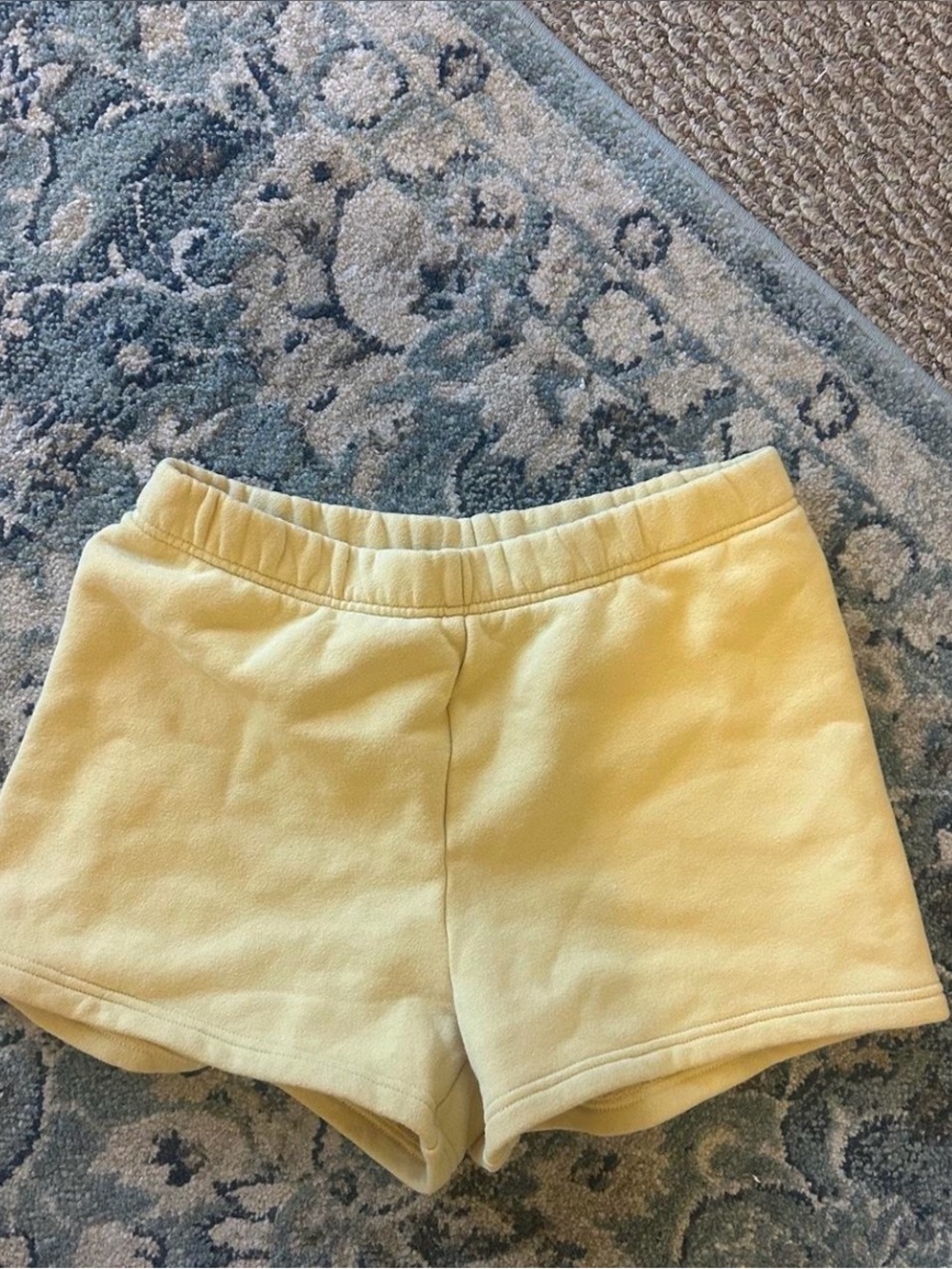 Aritzia Butter Yellow Shorts